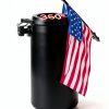 RSOTC Stainless Steel Outdoor Flag Pole 6ft Black Tangle Free-1