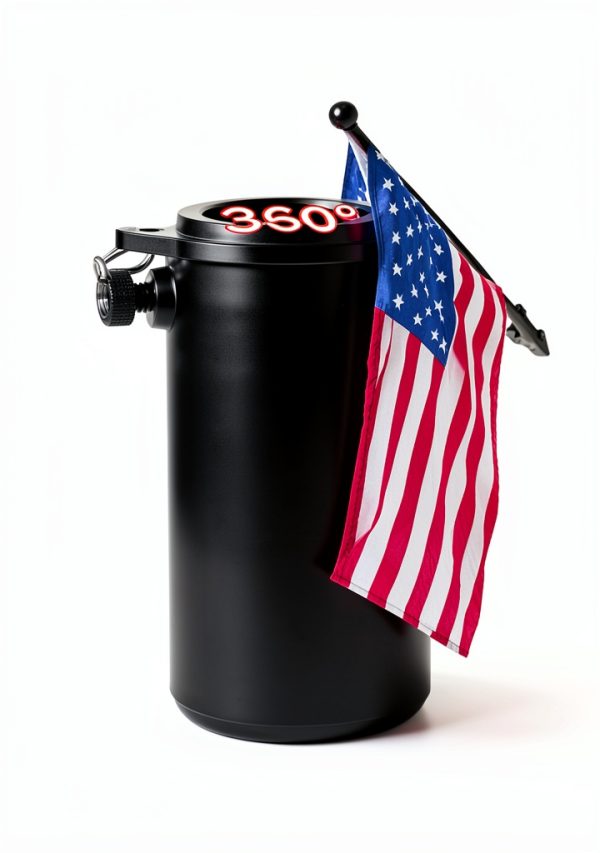 RSOTC Stainless Steel Outdoor Flag Pole 6ft Black Tangle Free-1