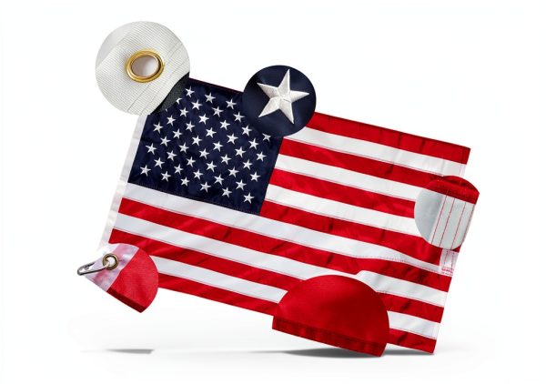 Flag Pole Kit with 3x5 American Flag – LAKEROD Stainless Steel 5ft-4
