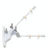 Barcetine 5ft Stainless Steel Flag Pole for House, Tangle Free Design with Two-Position Bracket, White, for 3x5 American Flag, Outdoor Use-4