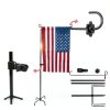 LCCBRO Garden Flag Stand Holder Pole with 5 Prong Base for Outside Double Flag, More Stable Yard Flag Stand Weather Proof, for Small Garden Flags 12 x 18, Holds Flags up to 13" Wide-5