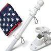 Flag Pole Kit with 3x5 American Flag – LAKEROD Stainless Steel 5ft-0