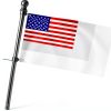 Flag Pole Yeesun 6FT Steel Flagpole with Anti Tangle Black-3