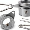 Flag Pole Rings Anovo 360° Rotating Anti‑Wrap Matte Silver 1‑Inch-0