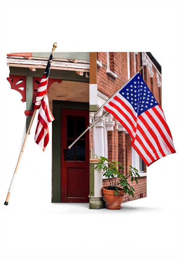 Flag Pole Yeesun 6FT Steel Flagpole with Anti Tangle Black-4