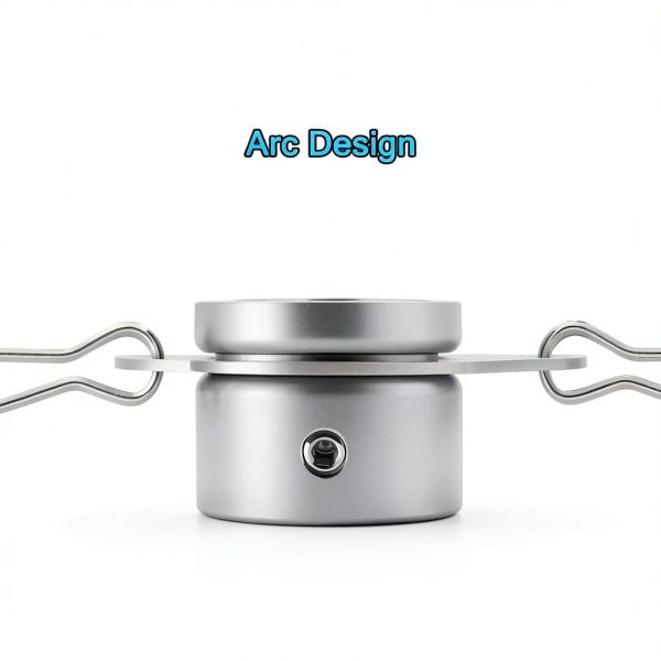 Flag Pole Rings Anovo 360° Rotating Anti‑Wrap Matte Silver 1‑Inch-6