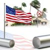 PHITRIC Flag Pole, Tangle Free Spinning Stainless Steel Rustproof Flagpole for 3x5 Sports Fan Outdoor Flags for Outside House (Silver, 5FT, Without Bracket)-2