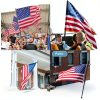 Barcetine American Flag with Pole - Includes 5ft Heavy Duty Flag Pole Holder for Outside House,3x5 Embroidered US Flag and Wall Mount Bracket,Tangle Free Flagpoles Kit for Porch,Garage,Outdoor-8