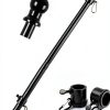 Barcetine Black Flag Poles 5ft Heavy‑Duty Metal Tangle‑Free Flagpole-0