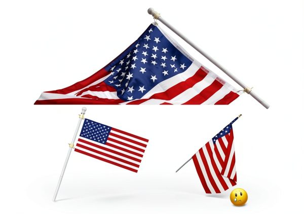 Barcetine 5ft Stainless Steel Flag Pole for House, Tangle Free Design with Two-Position Bracket, White, for 3x5 American Flag, Outdoor Use-2