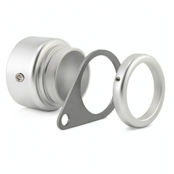 Flag Pole Rings Anovo 360° Rotating Anti‑Wrap Matte Silver 1‑Inch-3
