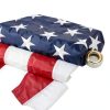 Barcetine American Flag with Pole - Includes 5ft Heavy Duty Flag Pole Holder for Outside House,3x5 Embroidered US Flag and Wall Mount Bracket,Tangle Free Flagpoles Kit for Porch,Garage,Outdoor-4