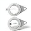 Flag Pole Rings Anovo 360° Rotating Anti‑Wrap Matte Silver 1‑Inch-4