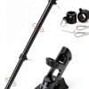 Flag Pole Yeesun 6FT Steel Flagpole with Anti Tangle Black-0