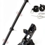 Flag Pole Yeesun 6FT Steel Flagpole with Anti Tangle Black-0