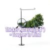 LCCBRO Garden Flag Stand Holder Pole with 5 Prong Base for Outside Double Flag, More Stable Yard Flag Stand Weather Proof, for Small Garden Flags 12 x 18, Holds Flags up to 13" Wide-4