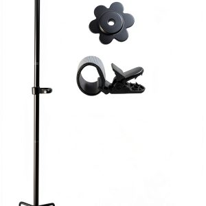 LCCBRO Garden Flag Stand Holder Pole with 5 Prong Base for Outside Double Flag, More Stable Yard Flag Stand Weather Proof, for Small Garden Flags 12 x 18, Holds Flags up to 13" Wide-0