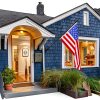Barcetine American Flag with Pole - Includes 5ft Heavy Duty Flag Pole Holder for Outside House,3x5 Embroidered US Flag and Wall Mount Bracket,Tangle Free Flagpoles Kit for Porch,Garage,Outdoor-7